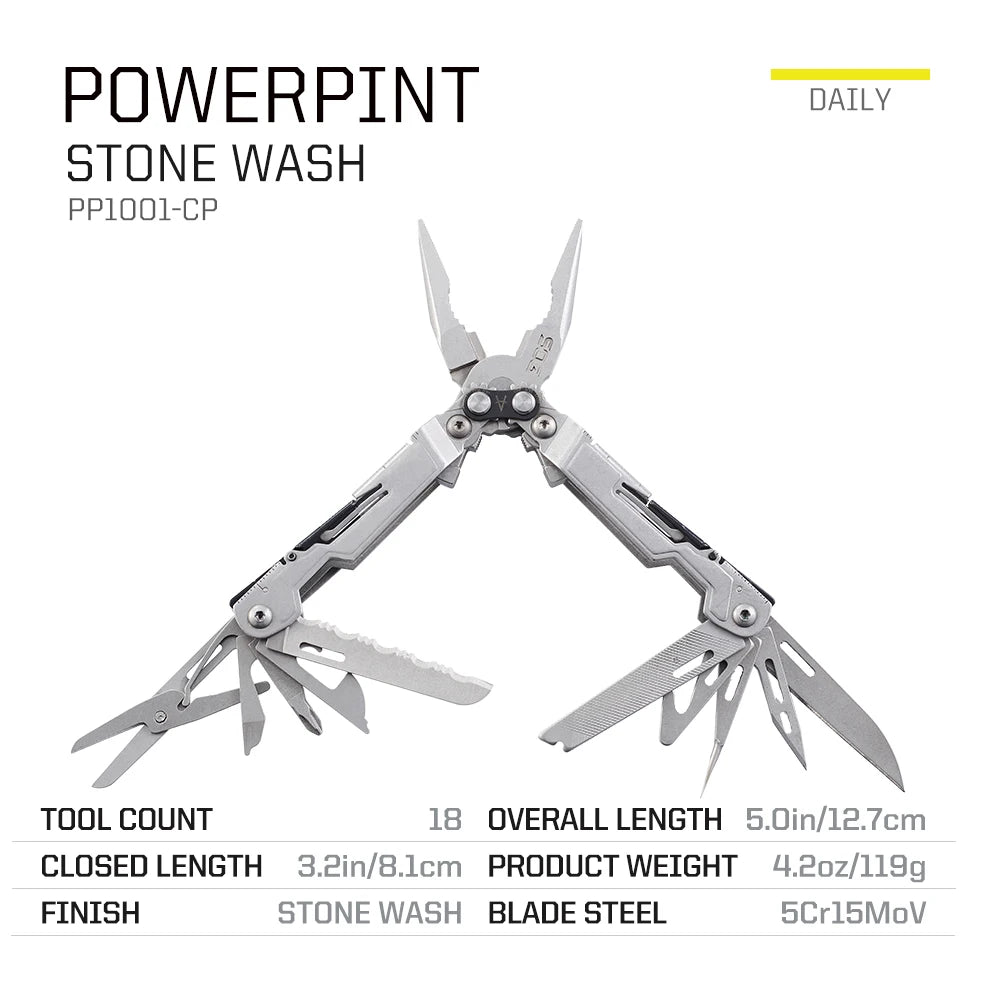 Tactical Multi-Tool with Folding Pliers & Knife