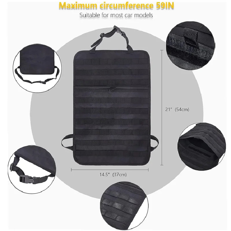 Tactical Car Seat Back Organizer