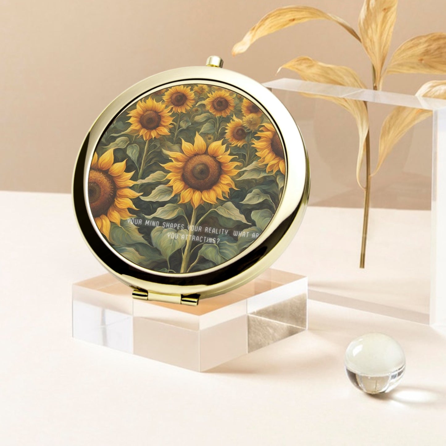 Flower Compact Mirror