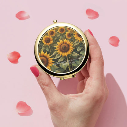 Flower Compact Mirror