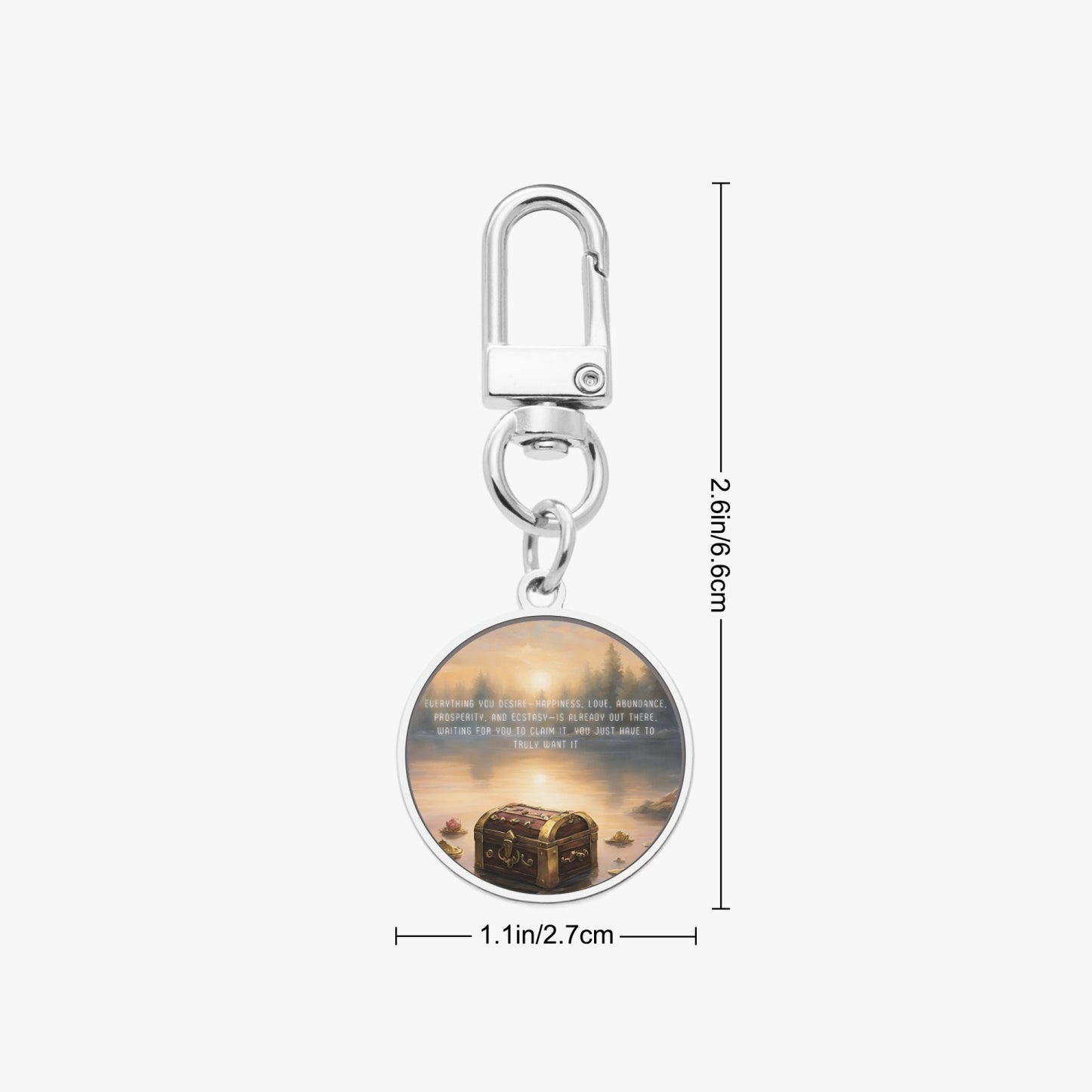 Abundance Metal Keychain