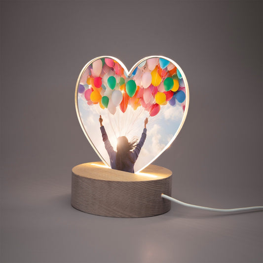 Shared Happiness Acrylic Plaque with Stand - Heart