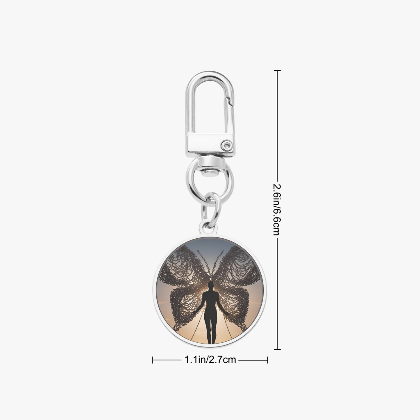 Forgive Metal Keychain