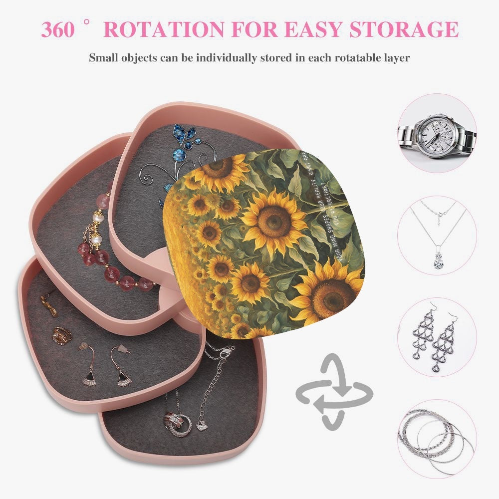 Flower 4-Layer Rotating Jewellery Organiser