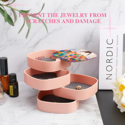 Shared Happiness 4-Layer Rotating Jewellery Organiser