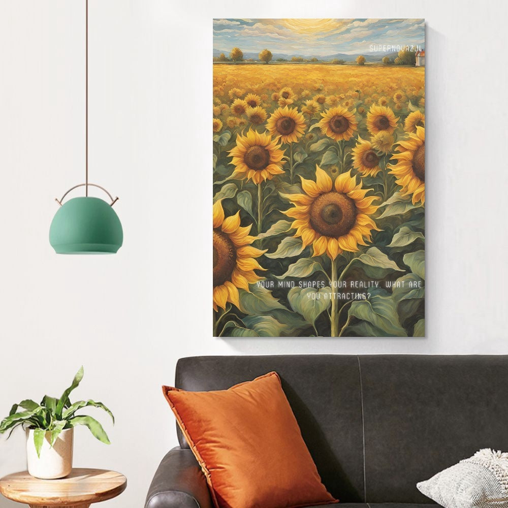 Flower Rectangular Unframed Canvas