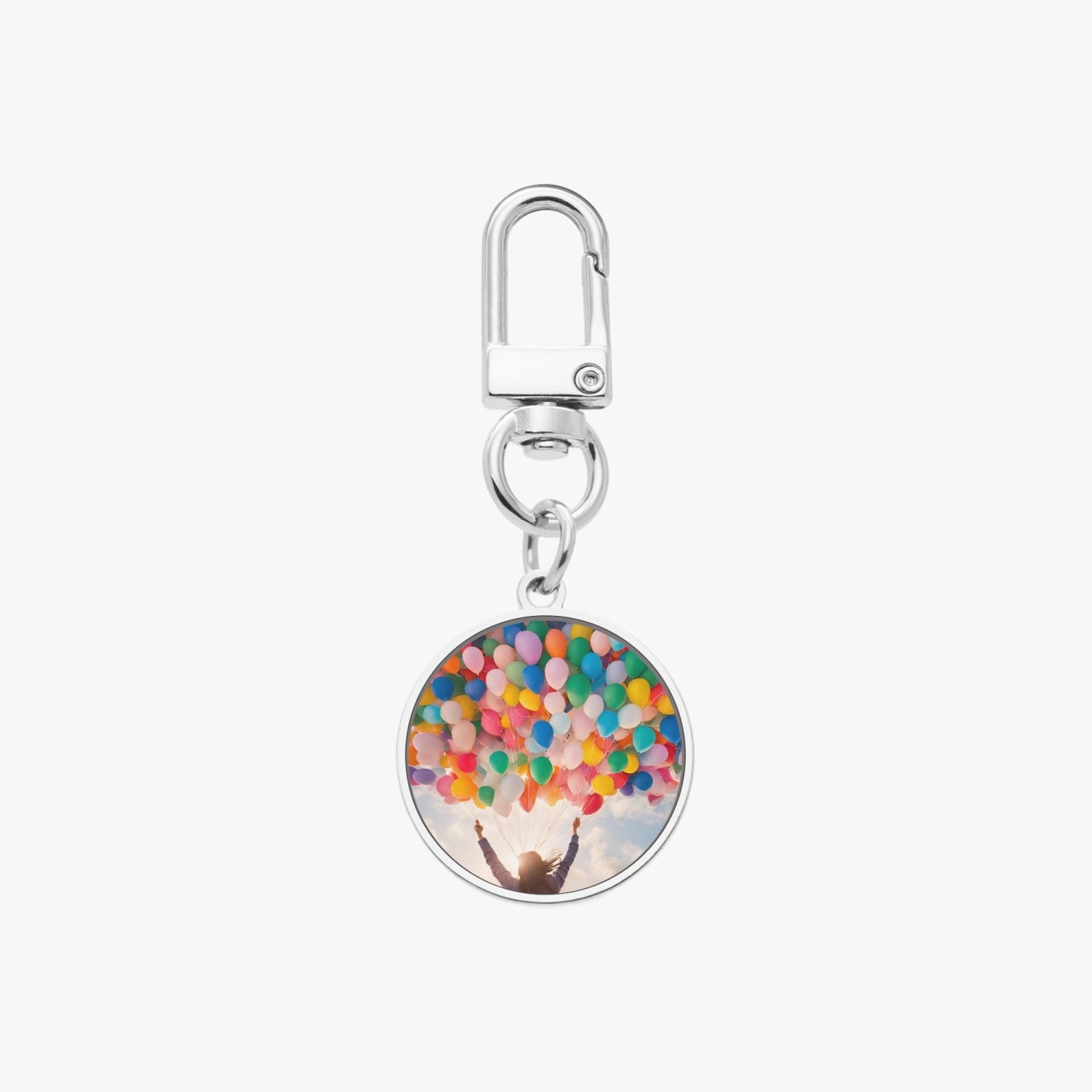 Shared Happiness Metal Keychain