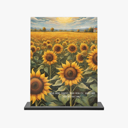 Flower Vertical Acrylic Plaque