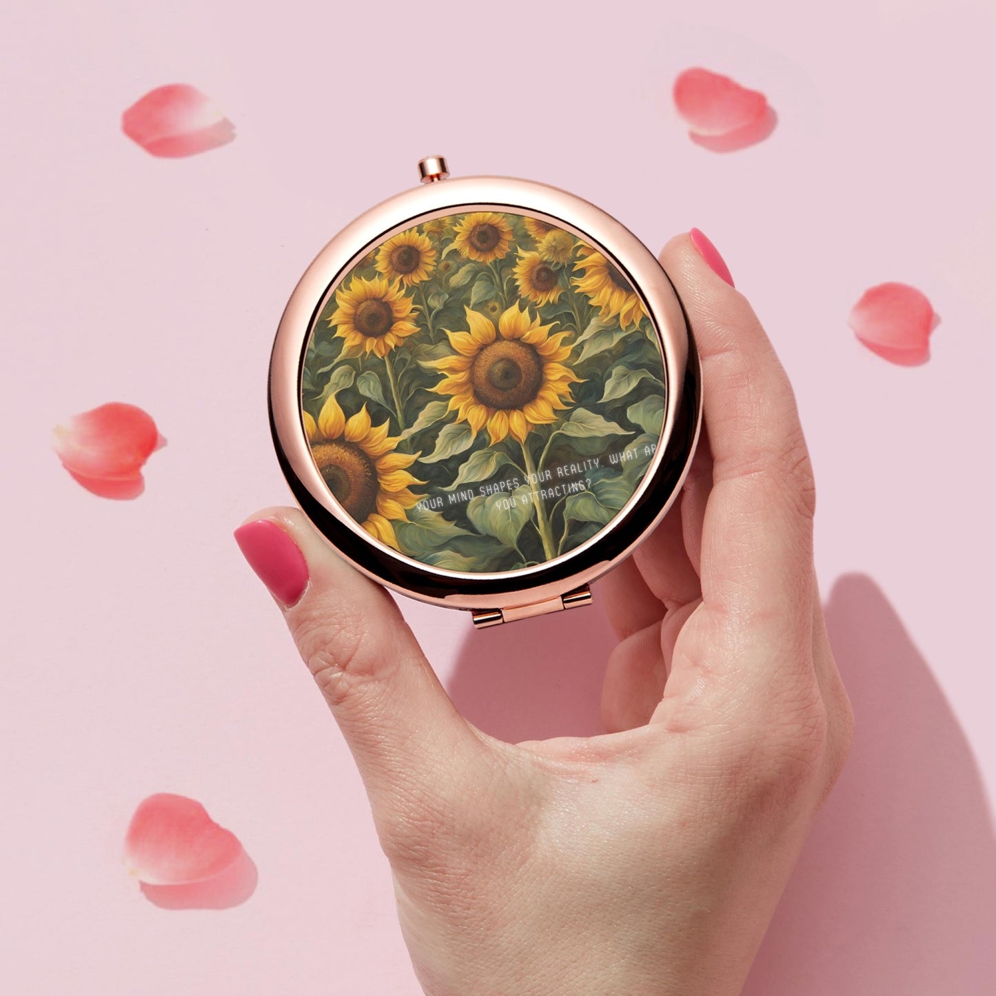 Flower Compact Mirror