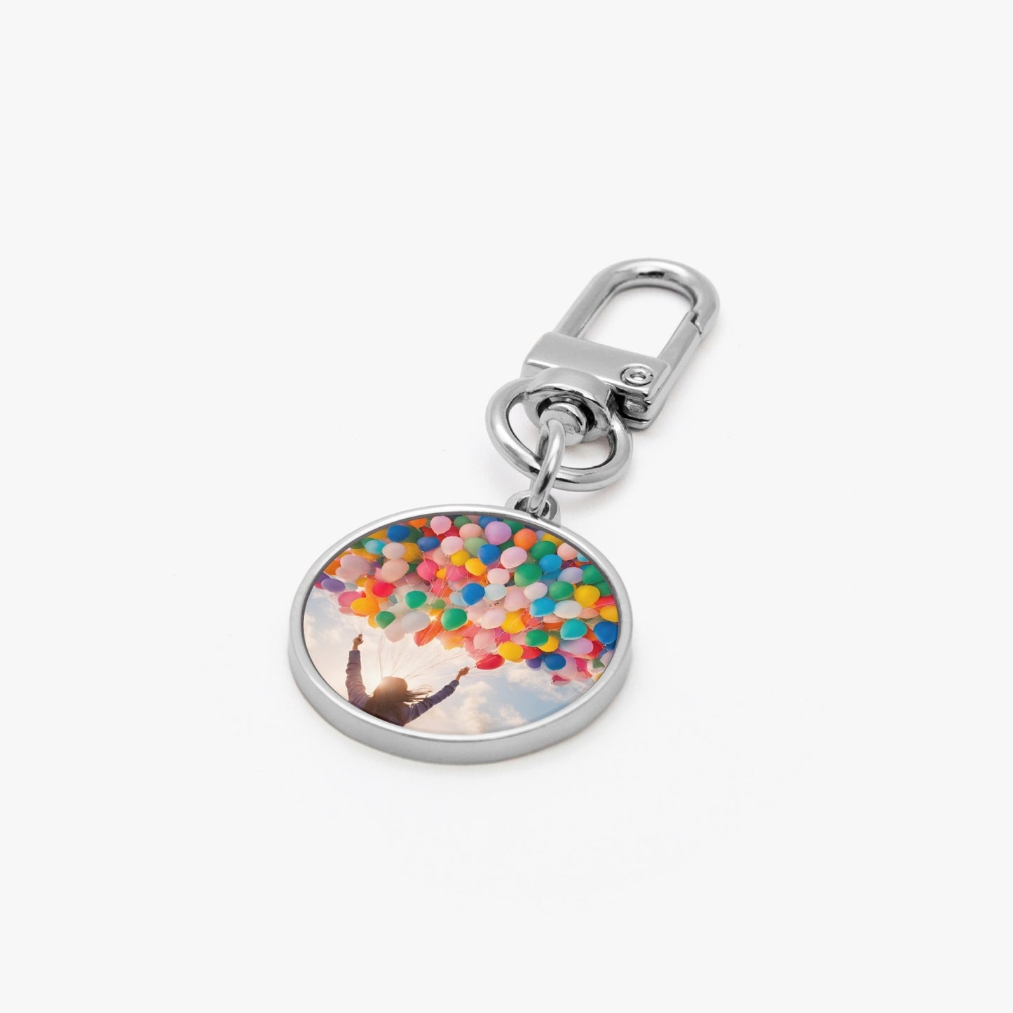 Shared Happiness Metal Keychain