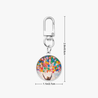 Shared Happiness Metal Keychain