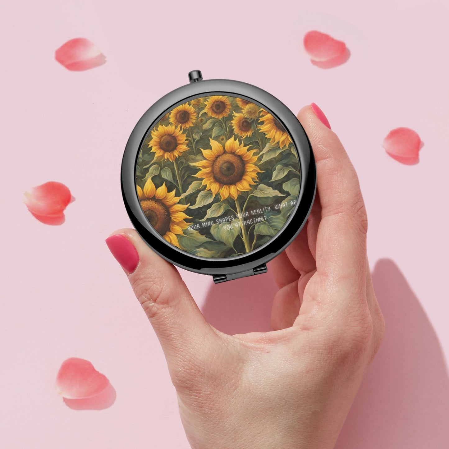 Flower Compact Mirror