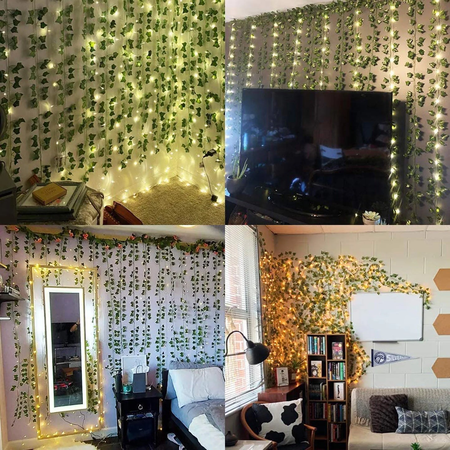 Green Artificial Lvy Leaf Wall Decoration