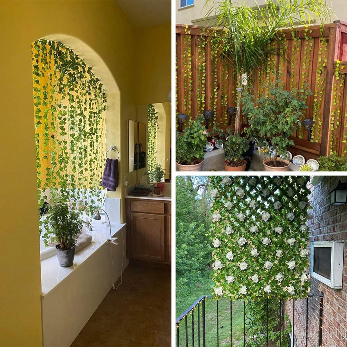 Green Artificial Lvy Leaf Wall Decoration