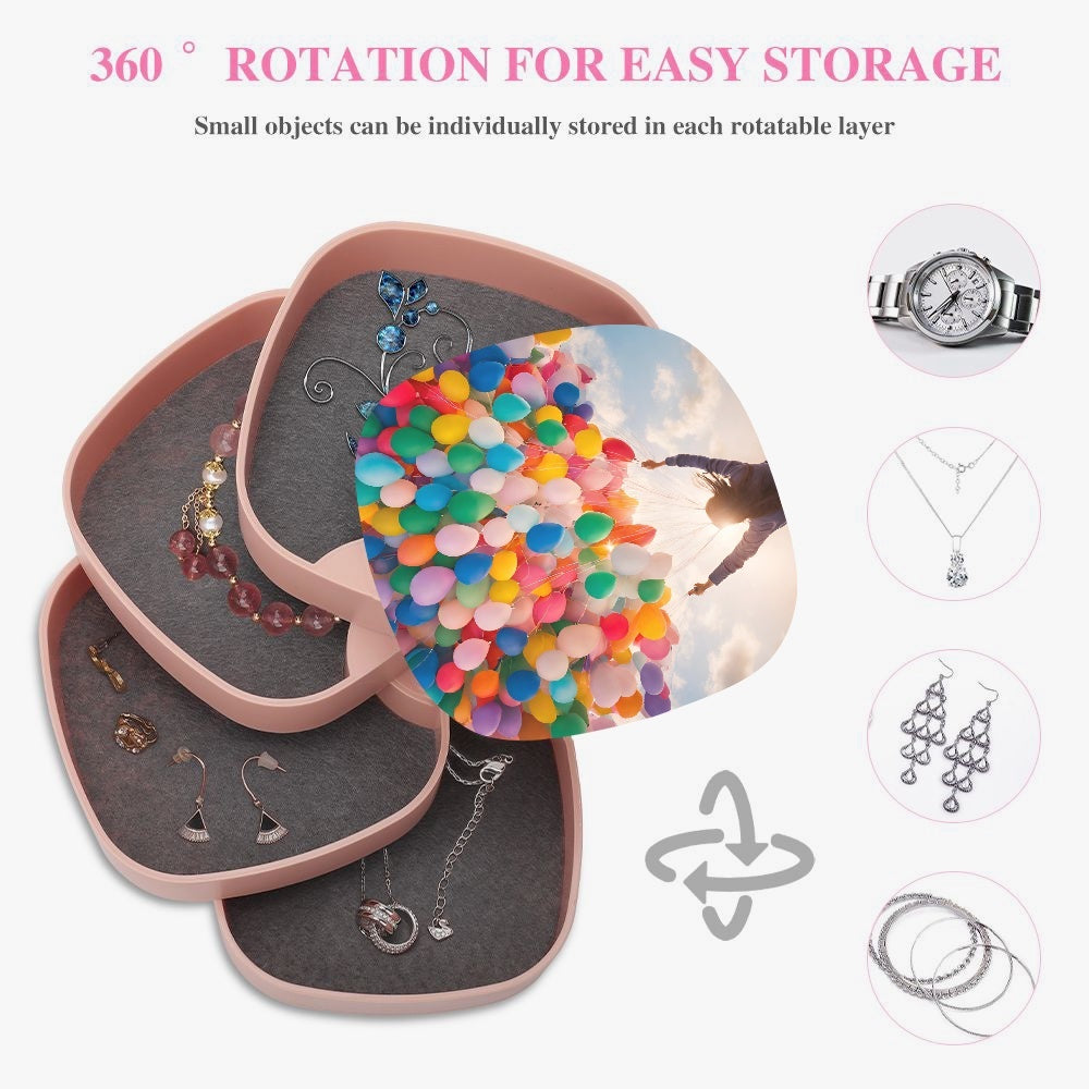 Shared Happiness 4-Layer Rotating Jewellery Organiser