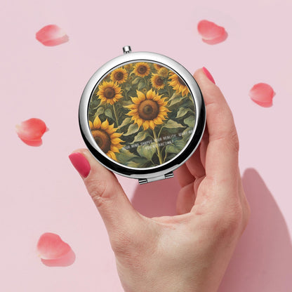 Flower Compact Mirror