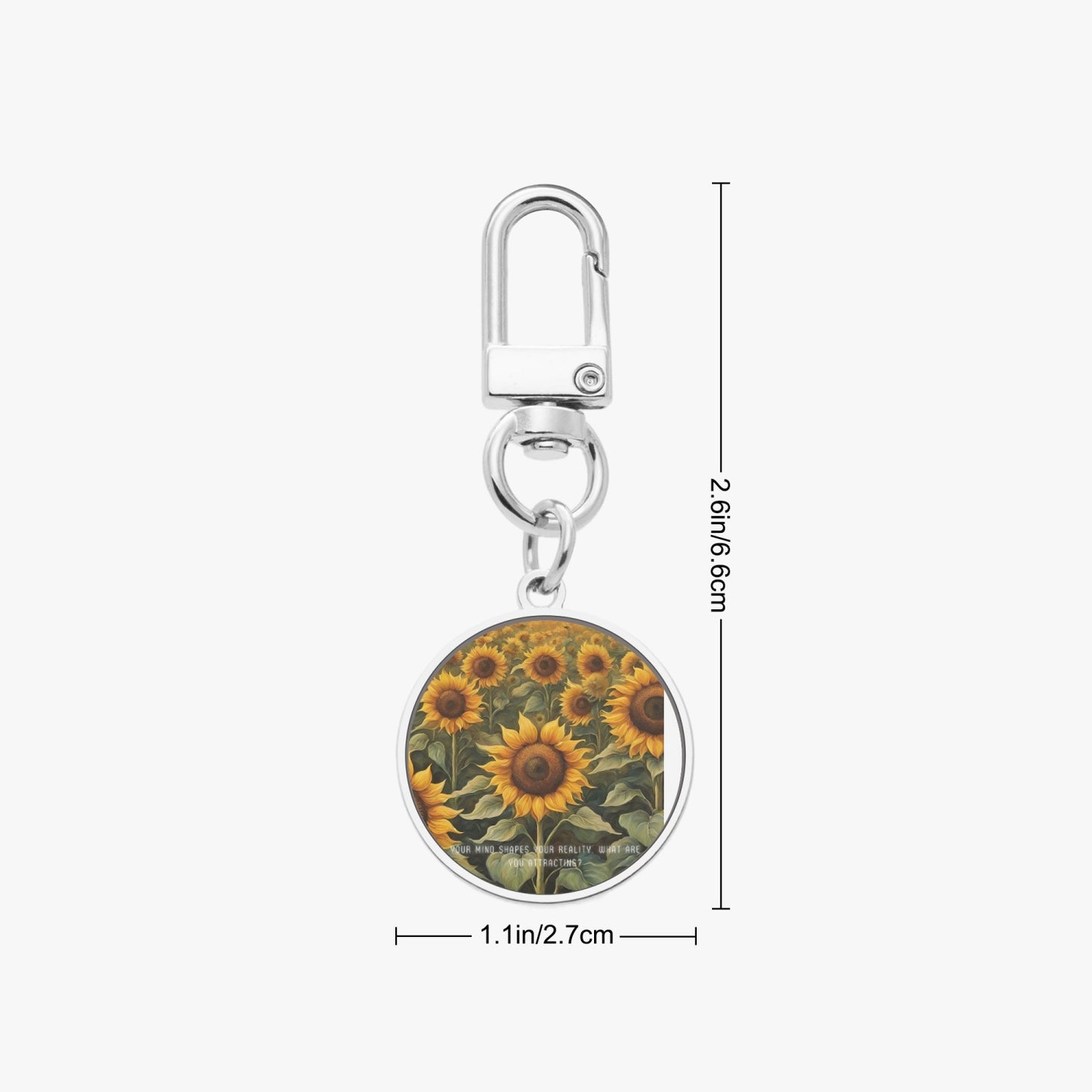 Flower Metal Keychain