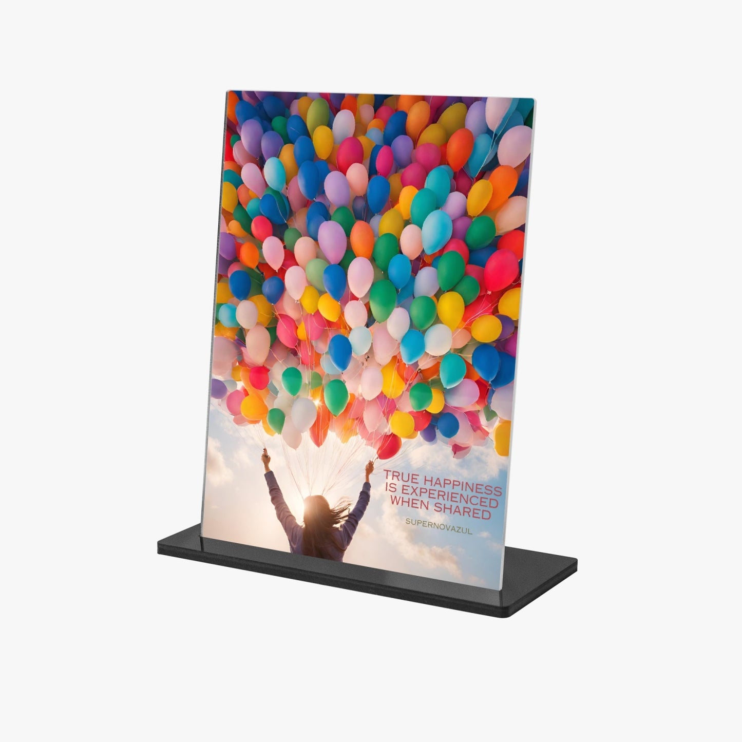 Shared Happiness Vertical Acrylic Plaque