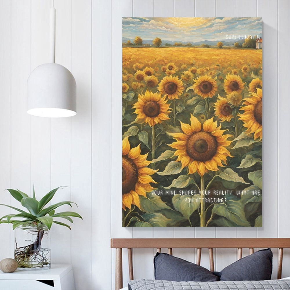 Flower Rectangular Unframed Canvas