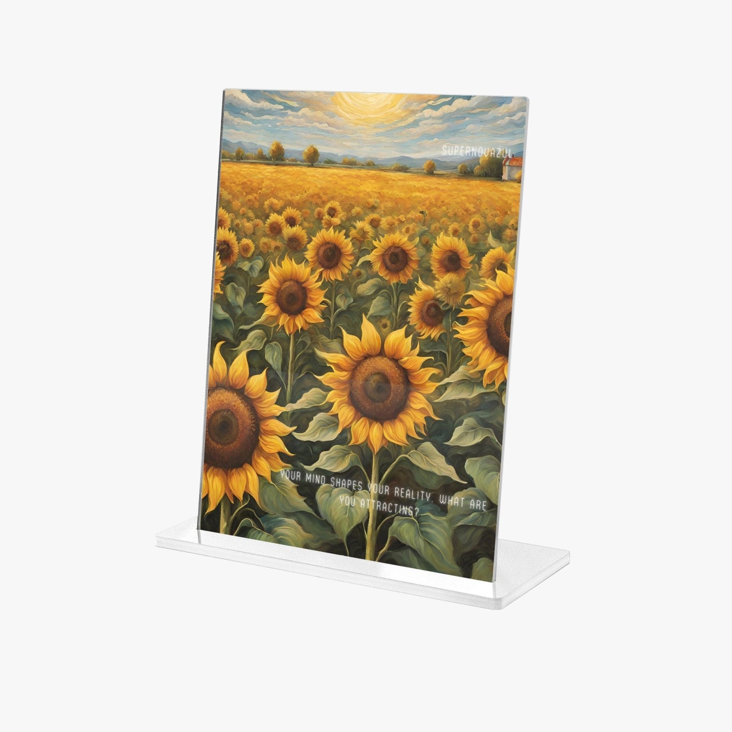 Flower Vertical Acrylic Plaque